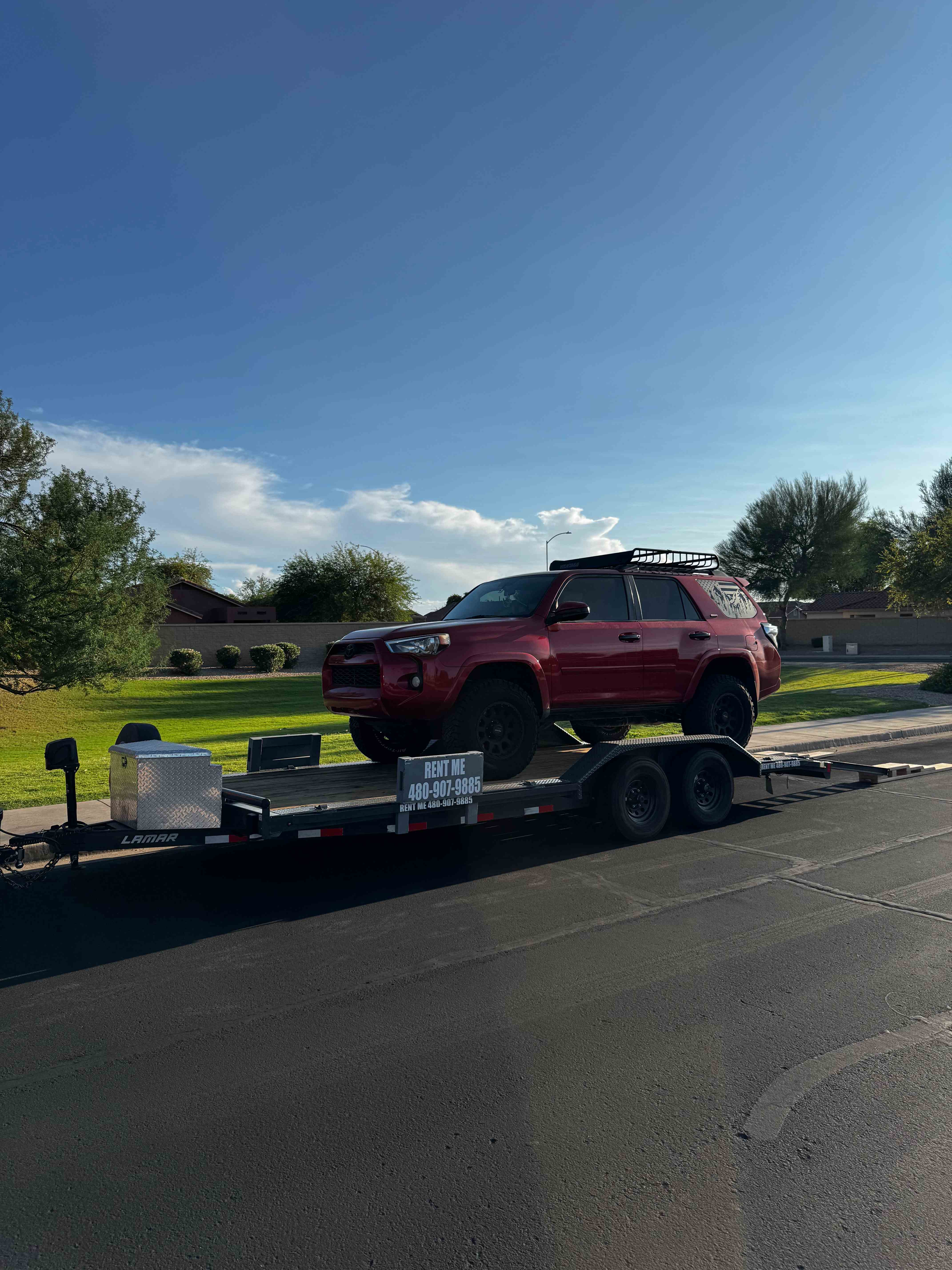 20ft Drive Over Flatbed Trailer